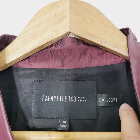 Lafayette 148 New York Purple Textured Blazer - Picture 2 of 12